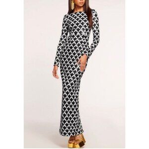 Ramy Brook Celia Sequin Open Back Maxi Gown